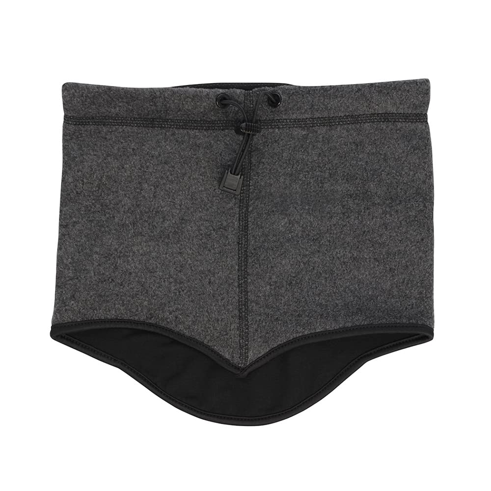 ウィンターマフラー【保温・防風・あったか】 JW-124 ブラック×グレー フリーサイズ